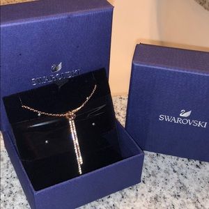 Rose gold Swarovski necklace! Brand new!!